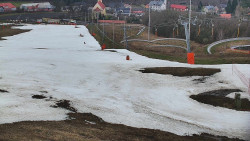 Horní část sjezdovky skiareálu Hlubočky