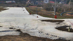 Horní část sjezdovky skiareálu Hlubočky