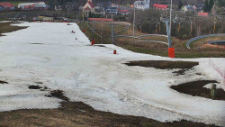 Horní část sjezdovky skiareálu Hlubočky