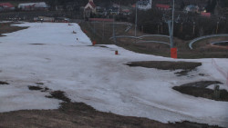 Horní část sjezdovky skiareálu Hlubočky