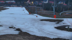 Horní část sjezdovky skiareálu Hlubočky