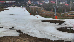 Horní část sjezdovky skiareálu Hlubočky