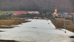 Horní část sjezdovky skiareálu Hlubočky