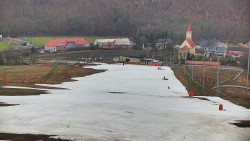 Horní část sjezdovky skiareálu Hlubočky
