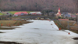 Horní část sjezdovky skiareálu Hlubočky