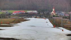 Horní část sjezdovky skiareálu Hlubočky