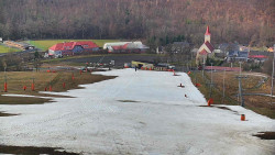 Horní část sjezdovky skiareálu Hlubočky