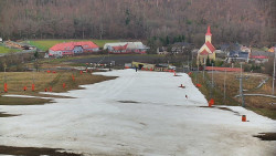 Horní část sjezdovky skiareálu Hlubočky