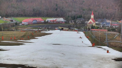 Horní část sjezdovky skiareálu Hlubočky