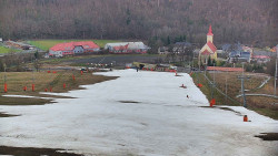 Horní část sjezdovky skiareálu Hlubočky