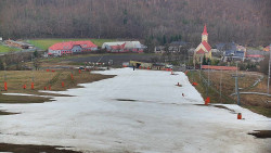 Horní část sjezdovky skiareálu Hlubočky