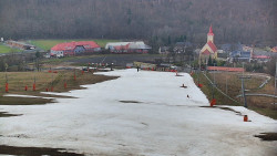 Horní část sjezdovky skiareálu Hlubočky