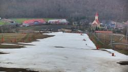Horní část sjezdovky skiareálu Hlubočky