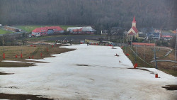 Horní část sjezdovky skiareálu Hlubočky