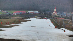 Horní část sjezdovky skiareálu Hlubočky