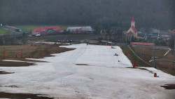 Horní část sjezdovky skiareálu Hlubočky