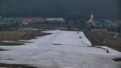 Horní část sjezdovky skiareálu Hlubočky