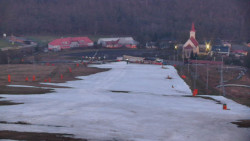 Horní část sjezdovky skiareálu Hlubočky