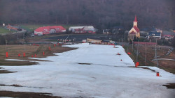 Horní část sjezdovky skiareálu Hlubočky