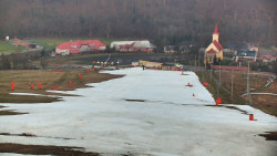 Horní část sjezdovky skiareálu Hlubočky