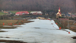 Horní část sjezdovky skiareálu Hlubočky