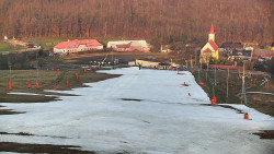 Horní část sjezdovky skiareálu Hlubočky