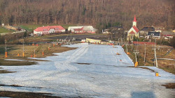 Horní část sjezdovky skiareálu Hlubočky