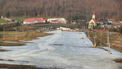 Horní část sjezdovky skiareálu Hlubočky