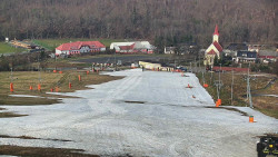 Horní část sjezdovky skiareálu Hlubočky