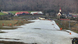 Horní část sjezdovky skiareálu Hlubočky