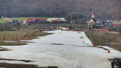 Horní část sjezdovky skiareálu Hlubočky