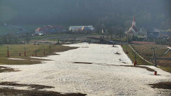 Horní část sjezdovky skiareálu Hlubočky