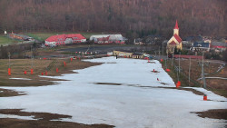 Horní část sjezdovky skiareálu Hlubočky