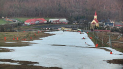 Horní část sjezdovky skiareálu Hlubočky