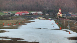 Horní část sjezdovky skiareálu Hlubočky