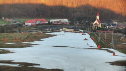 Horní část sjezdovky skiareálu Hlubočky