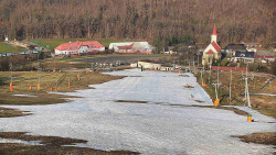Horní část sjezdovky skiareálu Hlubočky
