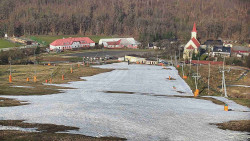 Horní část sjezdovky skiareálu Hlubočky