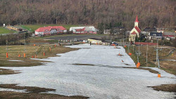 Horní část sjezdovky skiareálu Hlubočky
