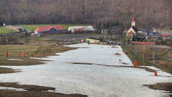 Horní část sjezdovky skiareálu Hlubočky