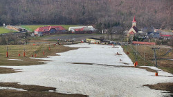 Horní část sjezdovky skiareálu Hlubočky