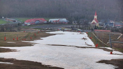 Horní část sjezdovky skiareálu Hlubočky