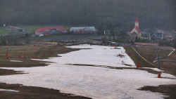 Horní část sjezdovky skiareálu Hlubočky