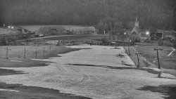 Horní část sjezdovky skiareálu Hlubočky