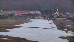 Horní část sjezdovky skiareálu Hlubočky