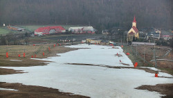 Horní část sjezdovky skiareálu Hlubočky