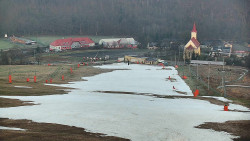 Horní část sjezdovky skiareálu Hlubočky