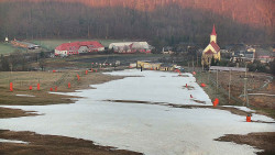 Horní část sjezdovky skiareálu Hlubočky