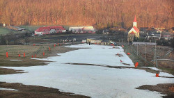 Horní část sjezdovky skiareálu Hlubočky