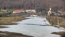 Horní část sjezdovky skiareálu Hlubočky